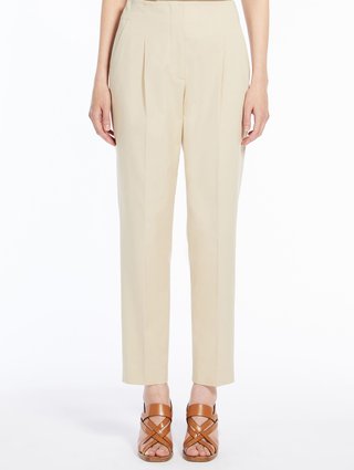 Бежеві брюки MAX MARA : фото 1 - Invogue