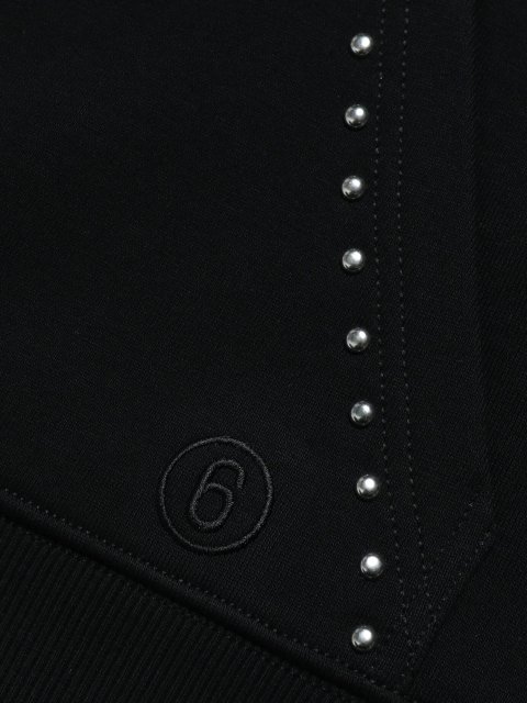 Чорне худі MM6 MAISON MARGIELA KIDS : фото 2 - Invogue