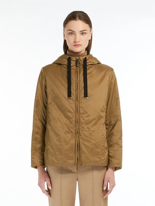 Карамельная куртка Max Mara из полиэстера: фото 2 - Invogue