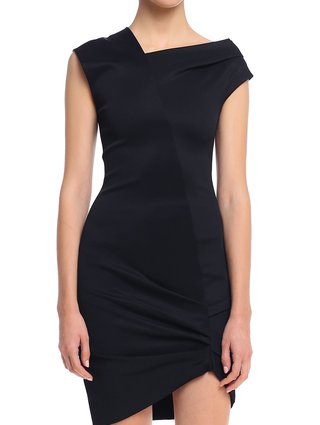 Чёрное платье HELMUT LANG: фото 5 - Invogue