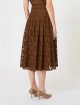 Шоколадна спідниця MAX MARA мереживна: фото 3 - Invogue