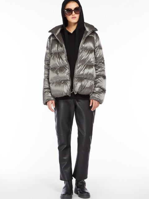 Серая куртка MAX MARA: фото 3 - Invogue
