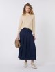 Кремовий светр Weekend Max Mara з бавовни з фактурною в’язкою: фото 1 - Invogue