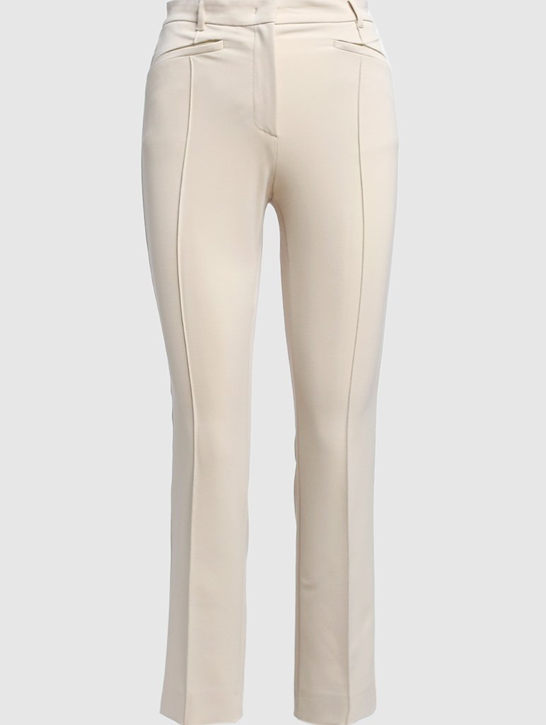 Молочные брюки WEEKEND MAX MARA: фото - Invogue