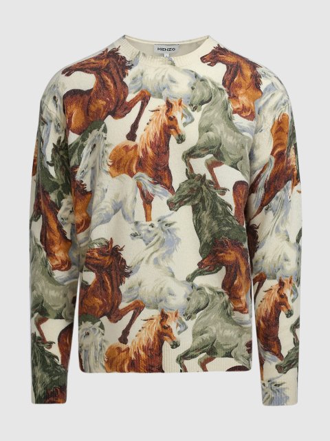 Белый свитер KENZO: фото - Invogue
