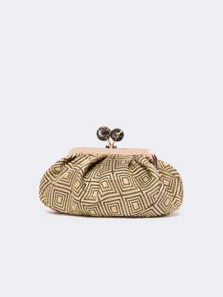 Жовта сумка Pasticcino Weekend Max Mara з льону та шовку: фото 2 - Invogue