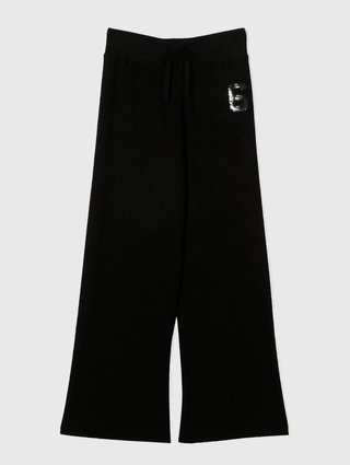 Чёрные брюки MM6 MAISON MARGIELA KIDS: фото - Invogue