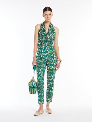 Зелені брюки  Weekend Max Mara з принтом: фото 1 - Invogue