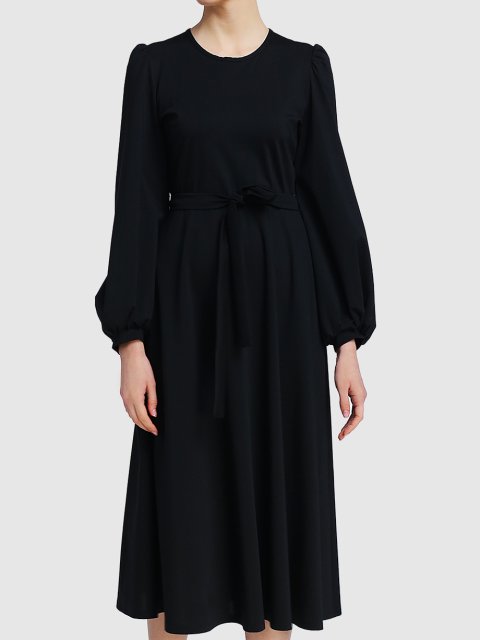 Чёрное платье WEEKEND MAX MARA: фото 2 - Invogue