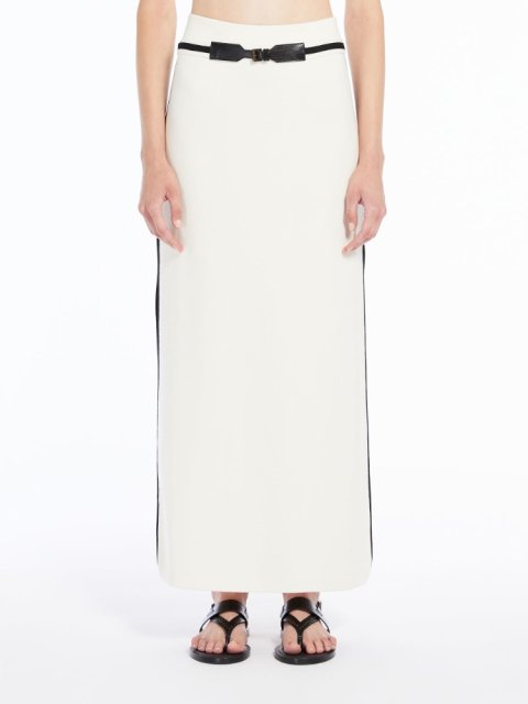 Молочная юбка Max Mara с разрезами: фото 1 - Invogue