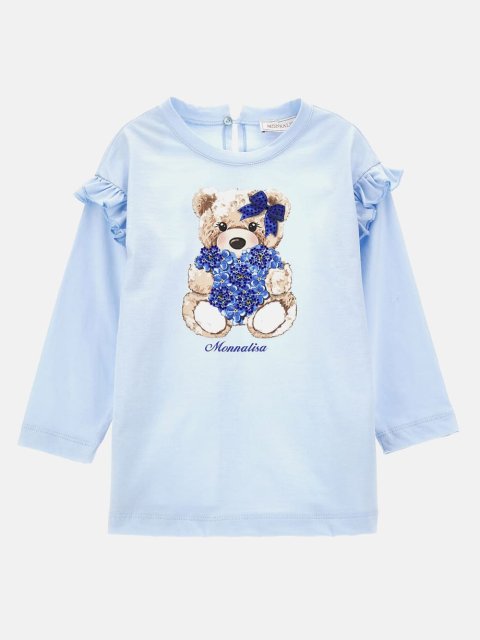 Блакитний джемпер MONNALISA : фото - Invogue