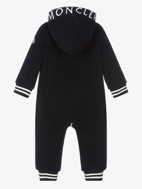 Синий комбинезон MONCLER ENFANT: фото 1 - Invogue