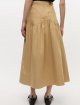 Бежева спідниця GANNI з бавовни та льону: фото 3 - Invogue