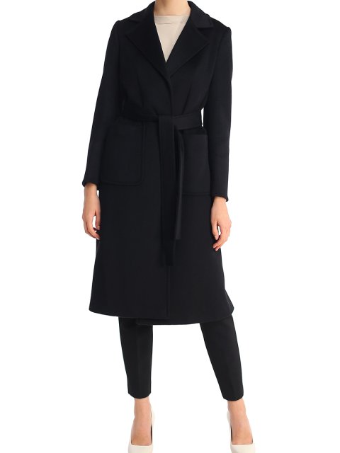 Черное пальто MAX&CO: фото 3 - Invogue