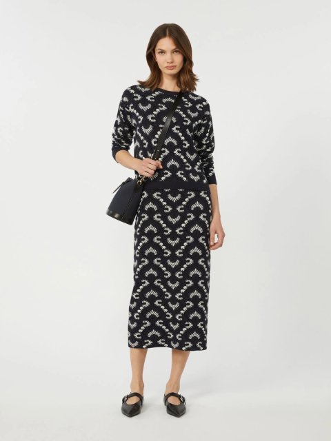 Темно-синій светр WEEKEND MAX MARA з віскозної пряжі: фото 1 - Invogue