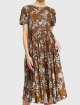 Коричневое платье MAX MARA: фото 1 - Invogue