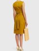 Жёлтое платье MAX MARA: фото 2 - Invogue
