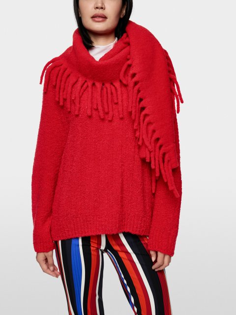 Красный шарф MARC CAIN из альпаки: фото 1 - Invogue