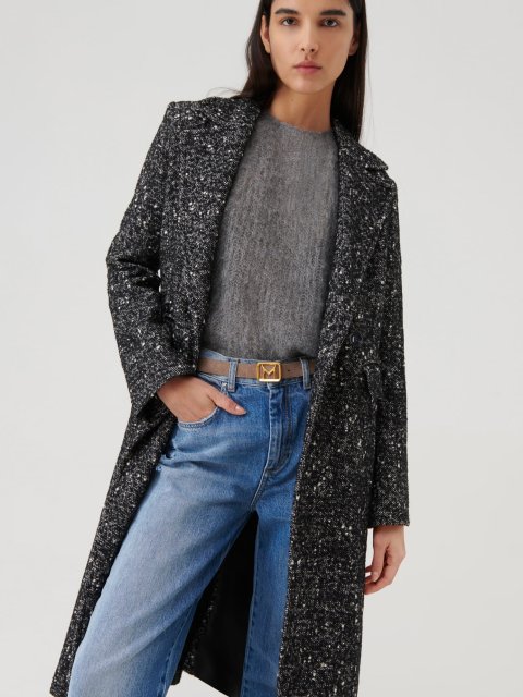 Черное пальто MARELLA: фото 4 - Invogue