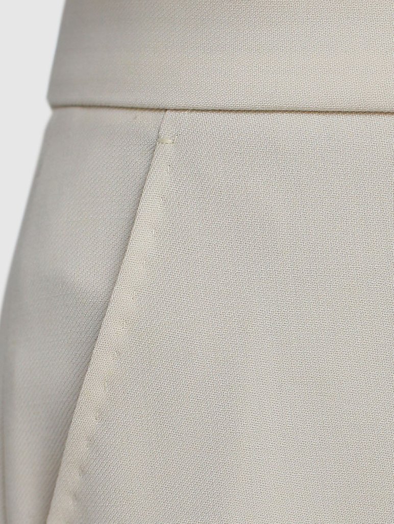 Молочные брюки MAX MARA: фото 5 - Invogue
