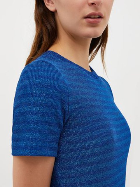 Синяя футболка MAX&CO: фото 3 - Invogue