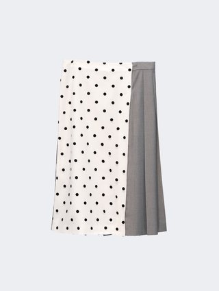 Белая юбка Pushbutton из хлопка и льна: фото - Invogue