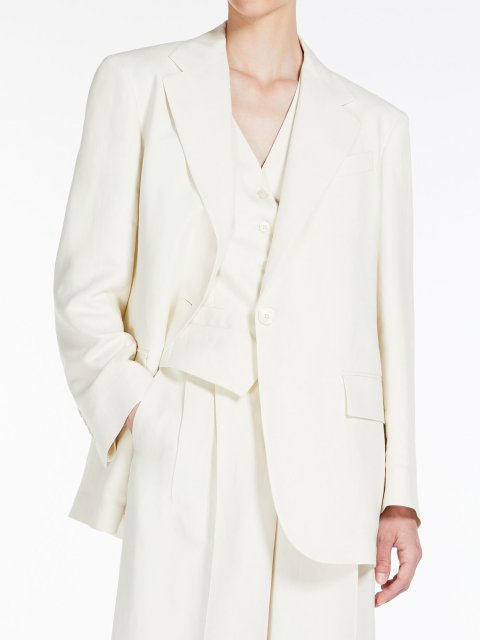 Кремовий жакет WEEKEND MAX MARA : фото 3 - Invogue
