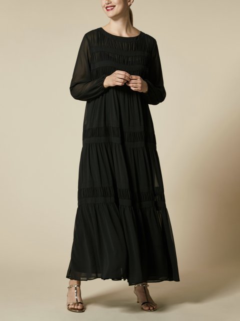 Чёрное платье MARINA RINALDI: фото - Invogue