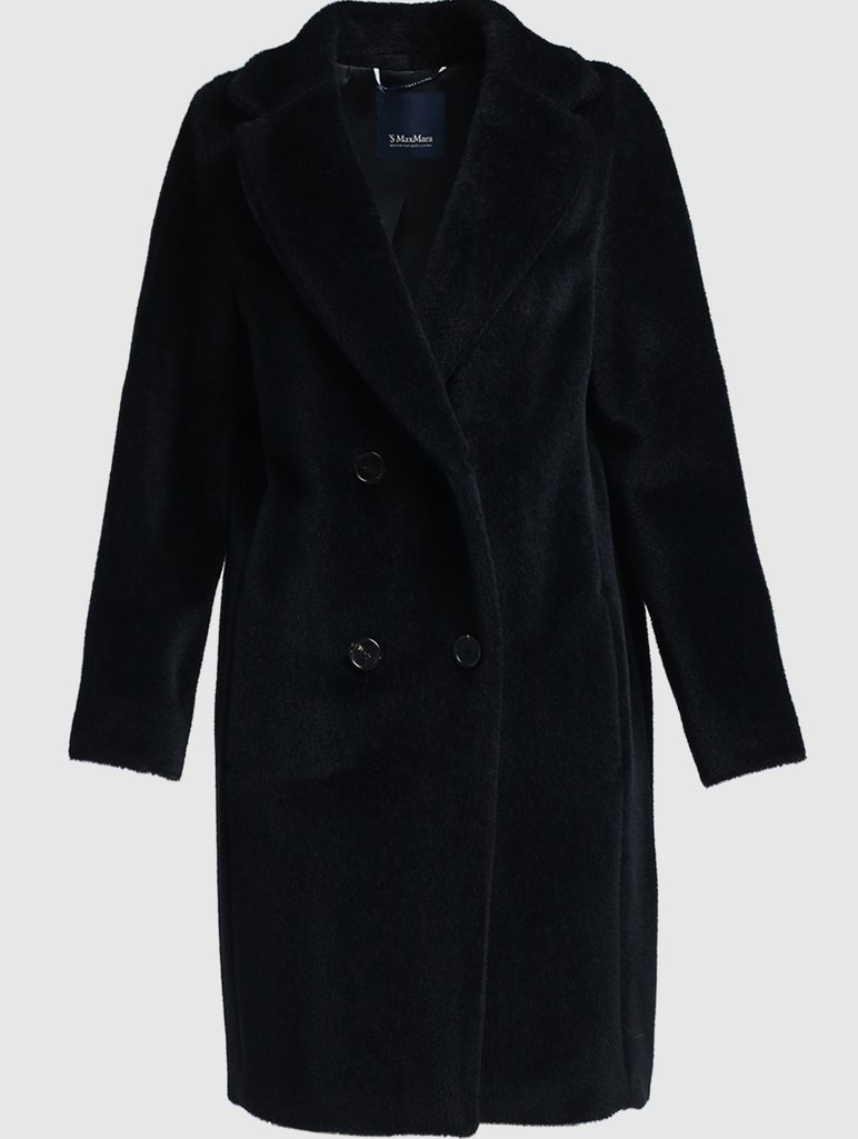 Черное пальто MAX MARA: фото - Invogue