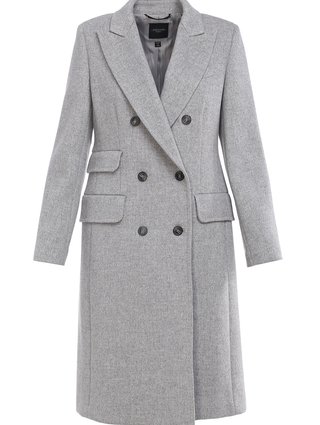 Серое пальто WEEKEND MAX MARA: фото - Invogue