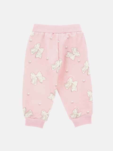 Розовые джоггеры MONNALISA с принтом: фото 1 - Invogue