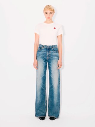 Синие джинсы Kenzo из хлопка и эластана: фото 1 - Invogue