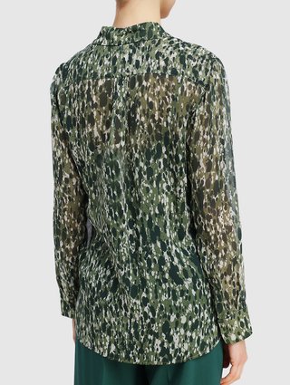Зелёная рубашка MAX MARA: фото 4 - Invogue