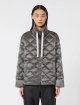 Сірий пуховик MAX MARA зі стьобаним візерунком: фото 2 - Invogue