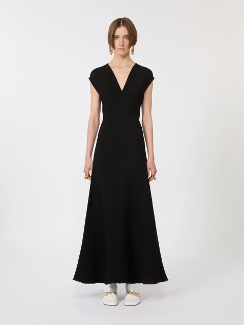 Чорна сукня SPORTMAX з суміші віскози: фото 2 - Invogue