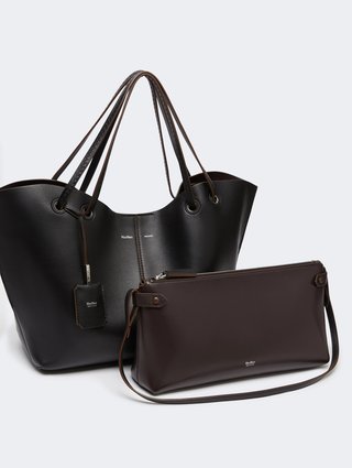 Чорна сумка Max Mara зі шкіри: фото 4 - Invogue