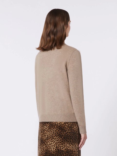 Темно-бежевий светр WEEKEND MAX MARA з чистого кашеміру: фото 3 - Invogue