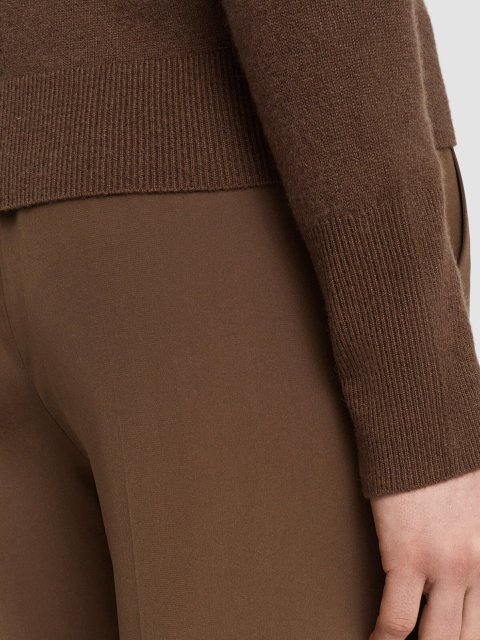 Темно-коричневий джемпер Joseph з високим горлом: фото 4 - Invogue