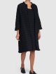 Темно-синее пальто MAX MARA из комбинированных материалов: фото 1 - Invogue