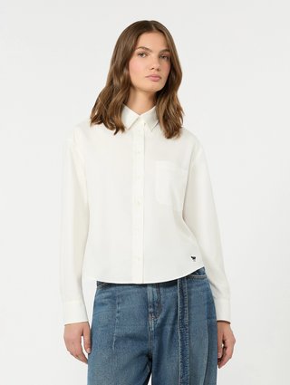 Біла сорочка Weekend Max Mara з бавовни: фото 2 - Invogue