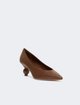 Коричневые туфли Weekend Max Mara из кожи: фото 1 - Invogue