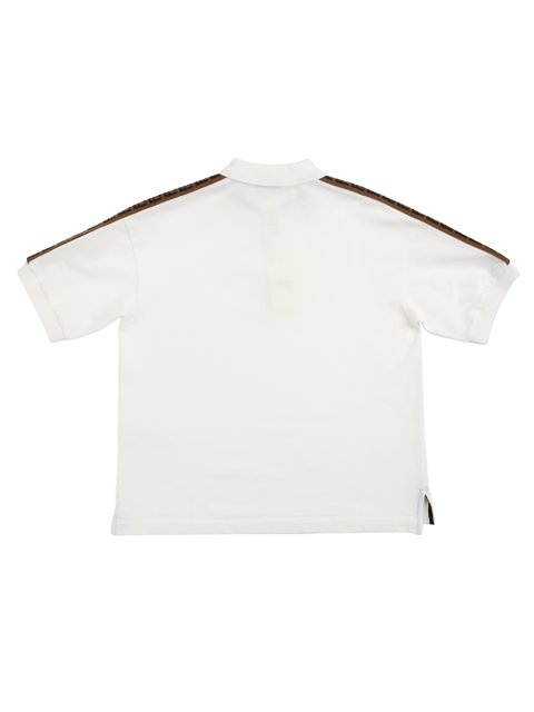 Біле поло FENDI KIDS : фото 3 - Invogue