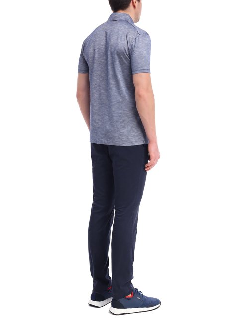 Темно-сині брюки BOSS з еластичної бавовни: фото 4 - Invogue