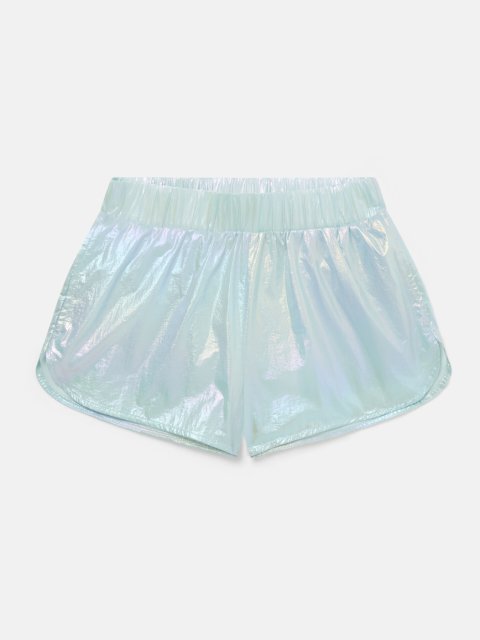 Бирюзовые шорты STELLA MCCARTNEY KIDS: фото - Invogue