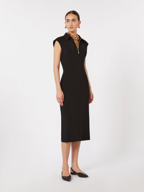 Чорна сукня MAX MARA з каді: фото 1 - Invogue