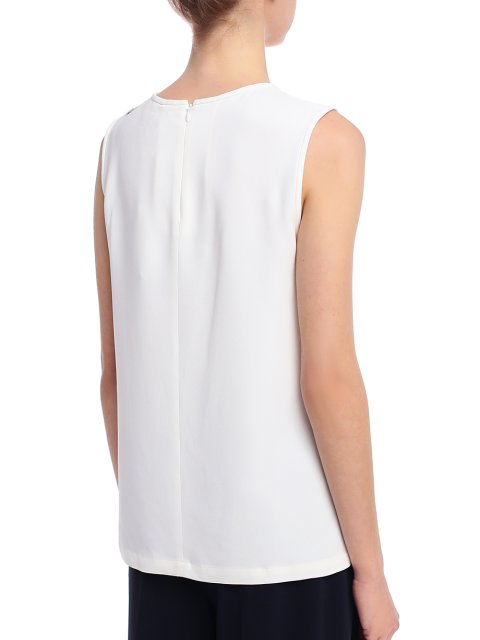 Белый топ MAX MARA: фото 3 - Invogue