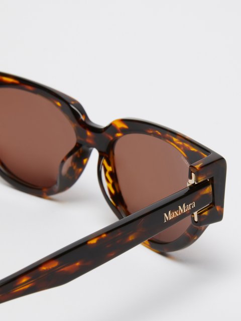 Коричневі сонцезахисні окуляри MAX MARA овальні: фото 3 - Invogue