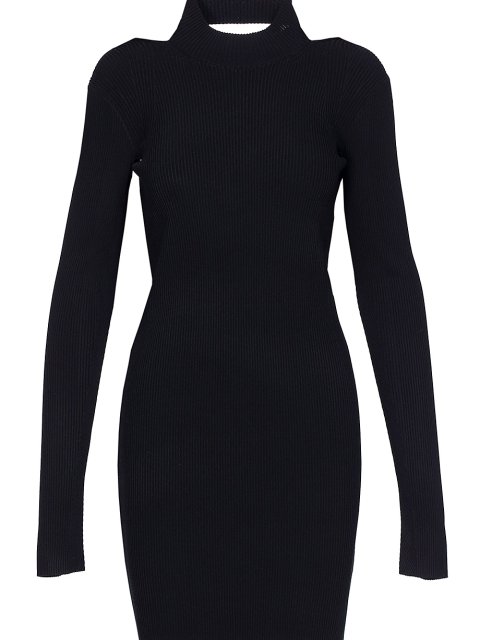 Чёрное платье HELMUT LANG: фото 2 - Invogue