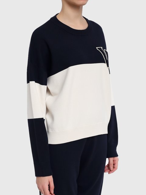 Синий свитер WEEKEND MAX MARA: фото 2 - Invogue