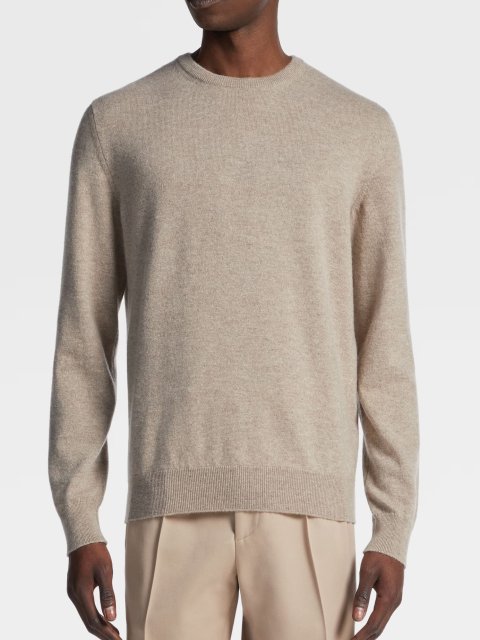 Бежевий светр Zegna з кашеміру Oasi: фото 1 - Invogue